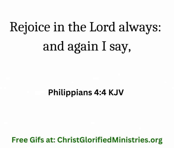 Rejoice - Philippians 4 verse 4